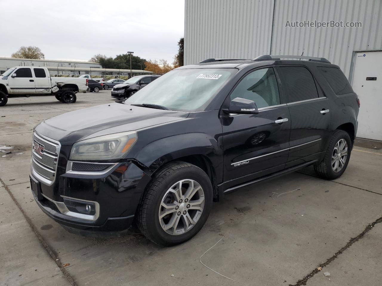 2013 Gmc Acadia Denali Черный vin: 1GKKRTKDXDJ220931