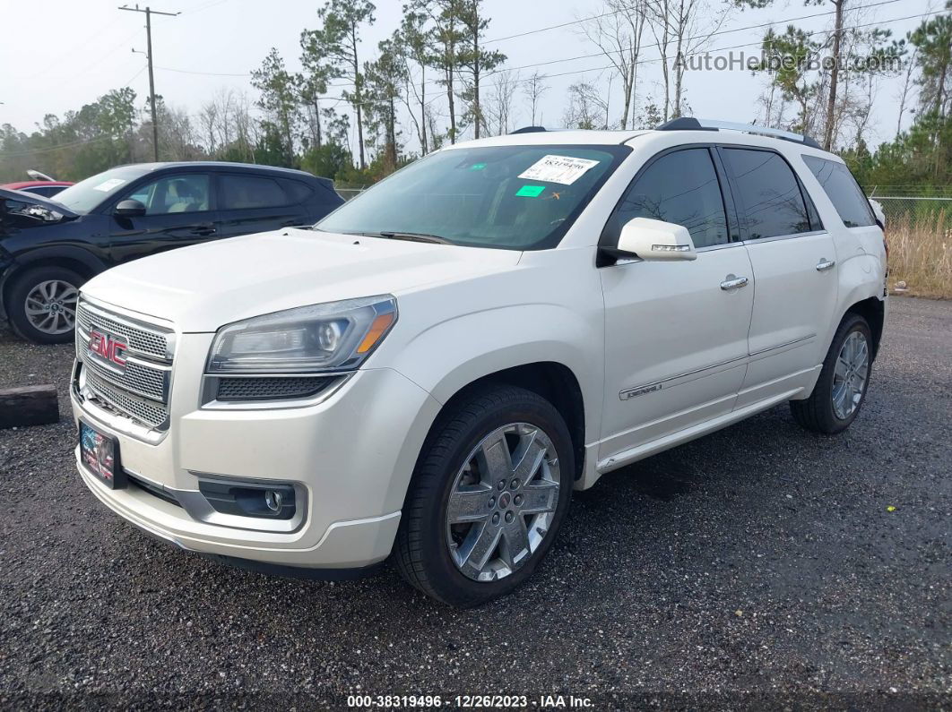 2014 Gmc Acadia Denali White vin: 1GKKRTKDXEJ258029