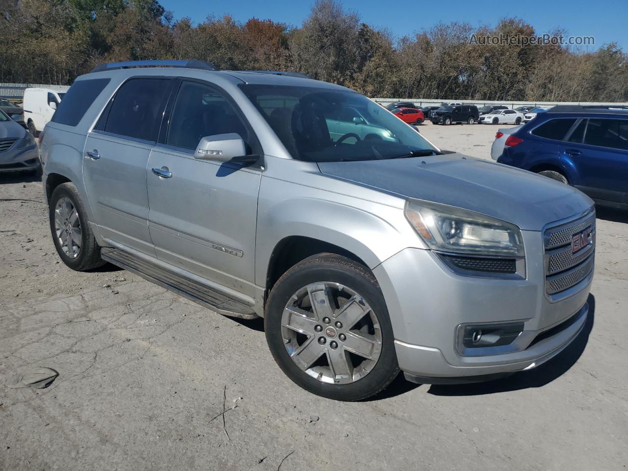 2014 Gmc Acadia Denali Silver vin: 1GKKRTKDXEJ266907