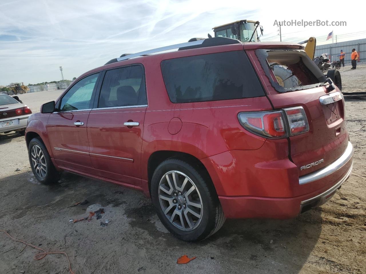 2014 Gmc Acadia Denali Red vin: 1GKKRTKDXEJ321405