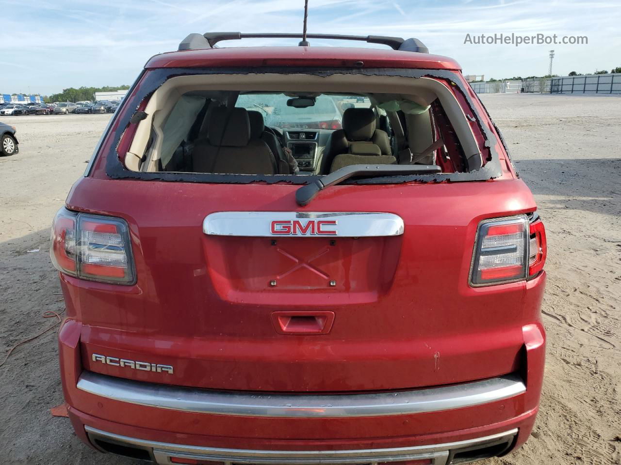 2014 Gmc Acadia Denali Red vin: 1GKKRTKDXEJ321405