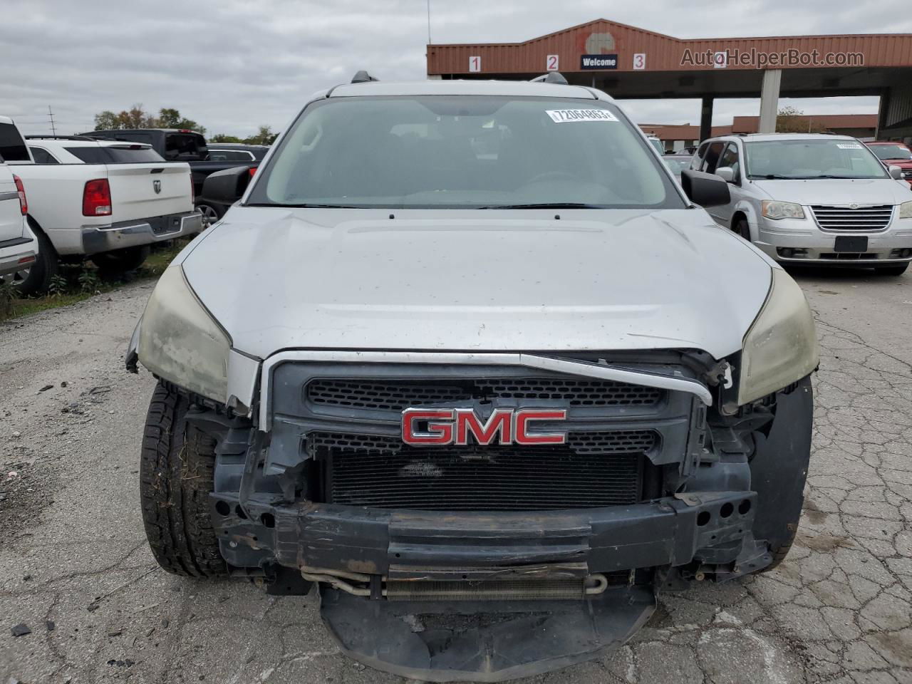 2013 Gmc Acadia Sle Silver vin: 1GKKVNED0DJ158345