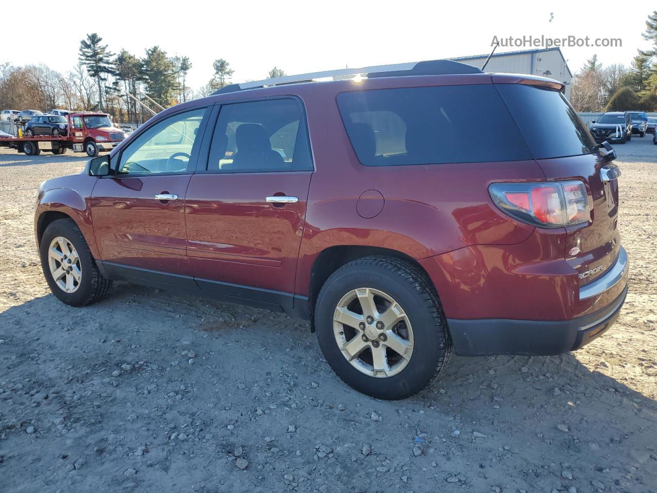 2015 Gmc Acadia Sle Burgundy vin: 1GKKVNED0FJ178811