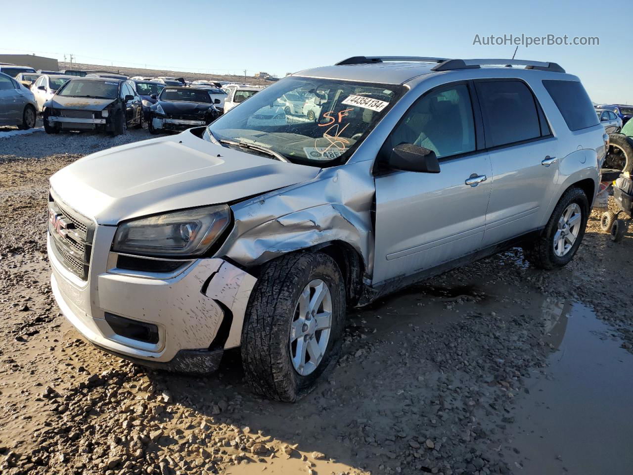 2014 Gmc Acadia Sle Серебряный vin: 1GKKVNED1EJ122259