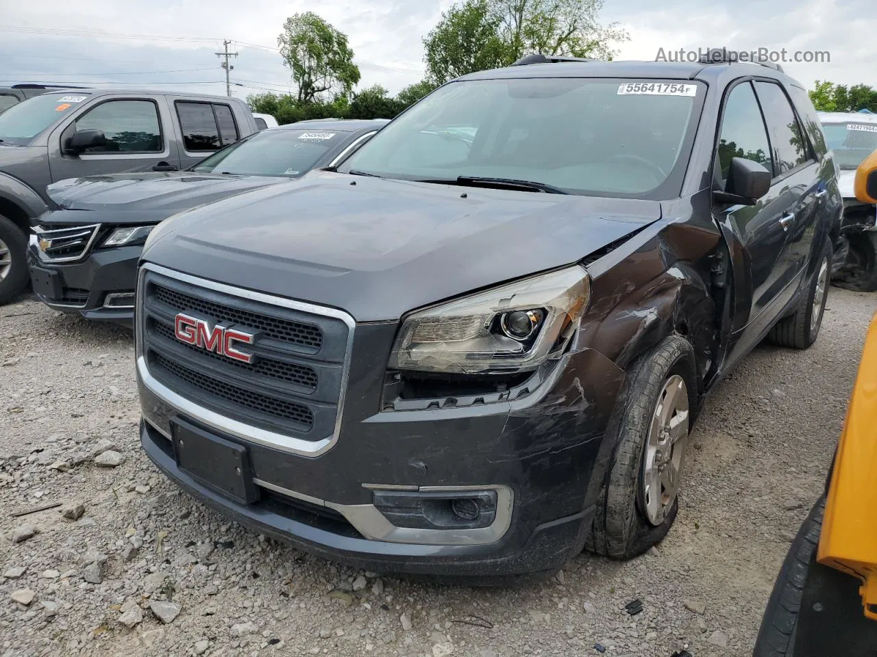 2014 Gmc Acadia Sle Gray vin: 1GKKVNED1EJ138817