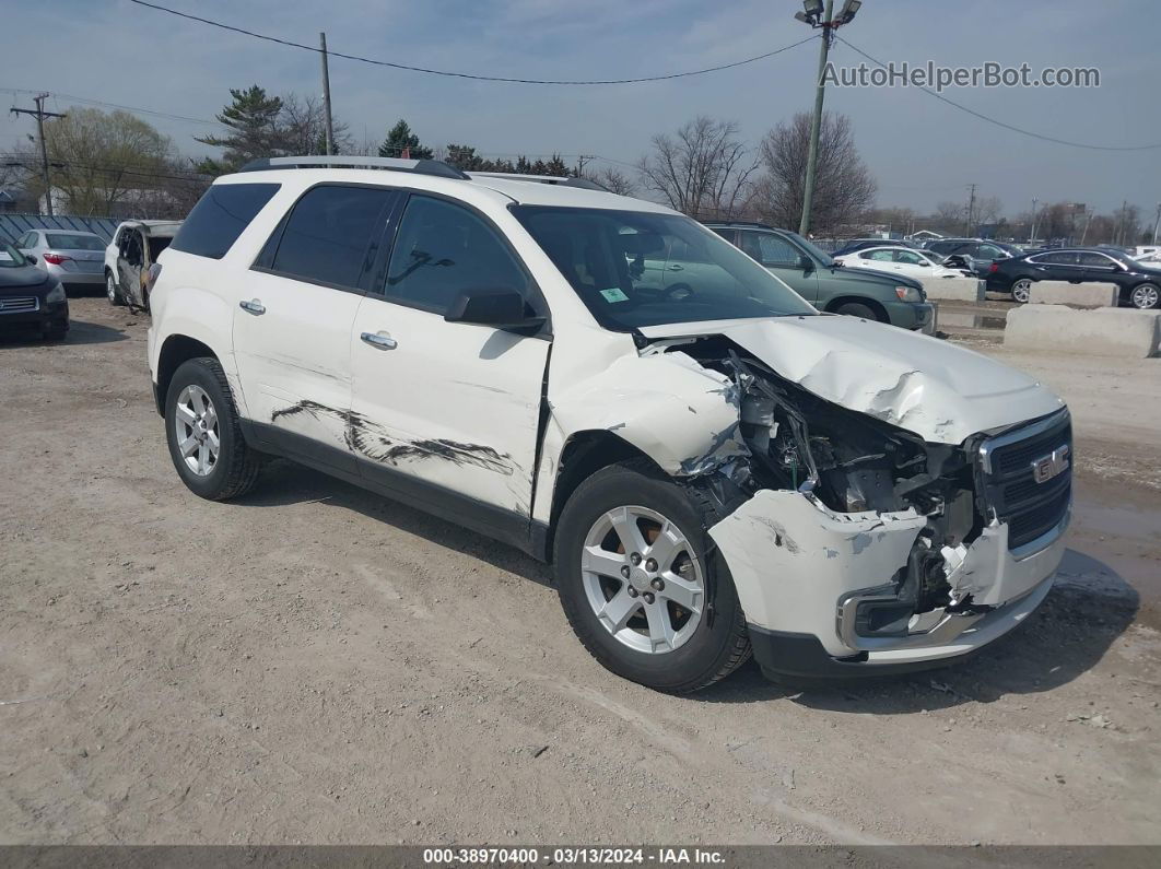 2013 Gmc Acadia Sle-1 White vin: 1GKKVNED4DJ178534