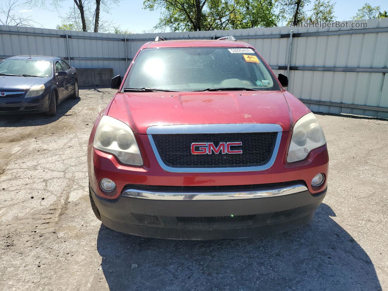 2012 Gmc Acadia Sle Red vin: 1GKKVNED5CJ363173