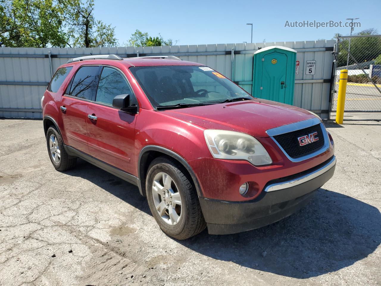 2012 Gmc Acadia Sle Red vin: 1GKKVNED5CJ363173