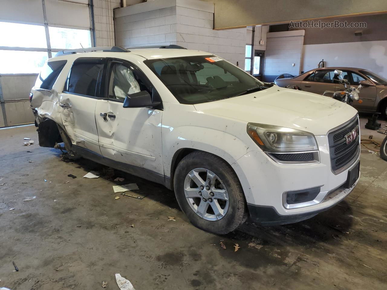 2014 Gmc Acadia Sle White vin: 1GKKVNED5EJ107540