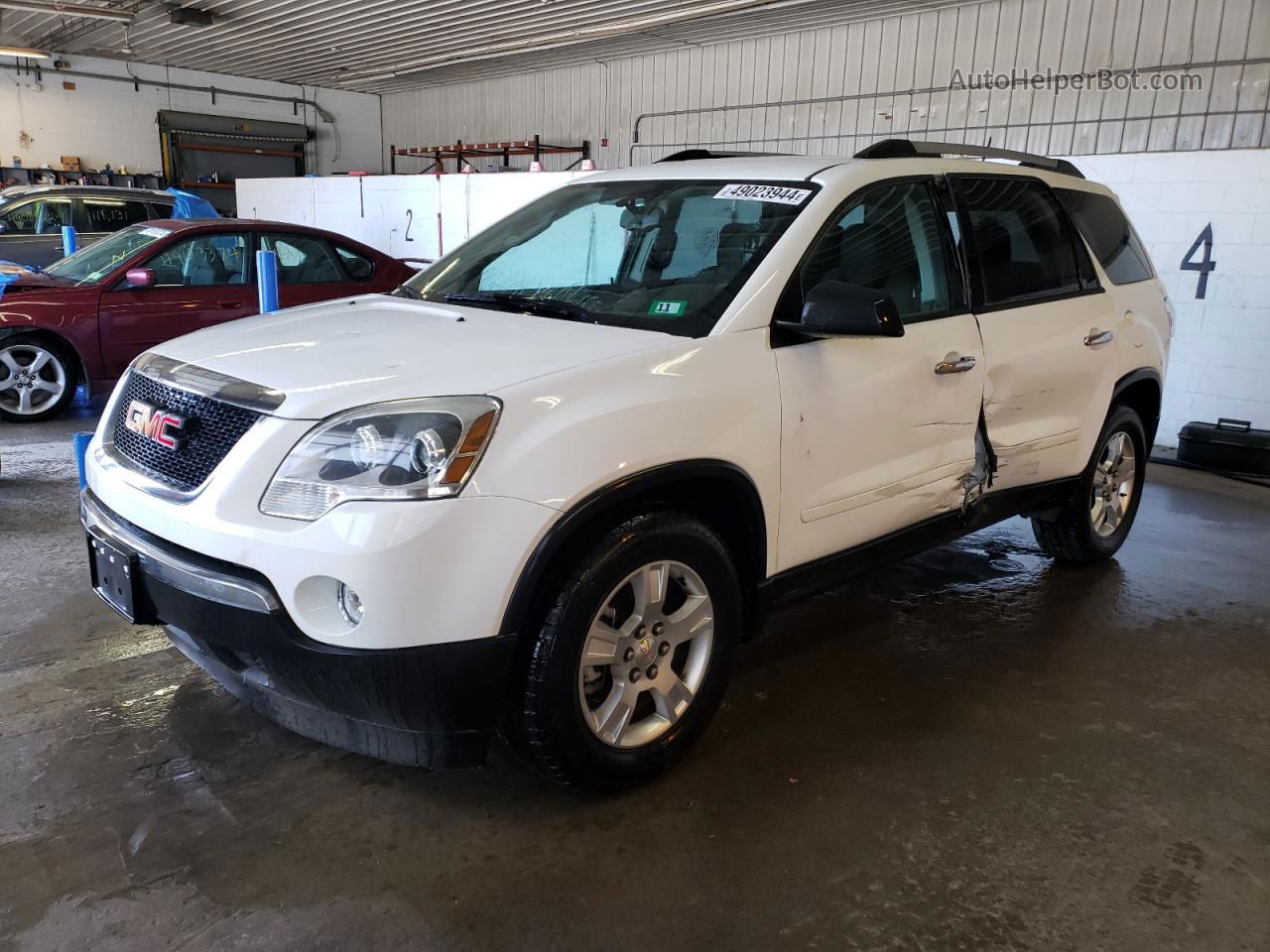 2012 Gmc Acadia Sle White vin: 1GKKVNED7CJ331213