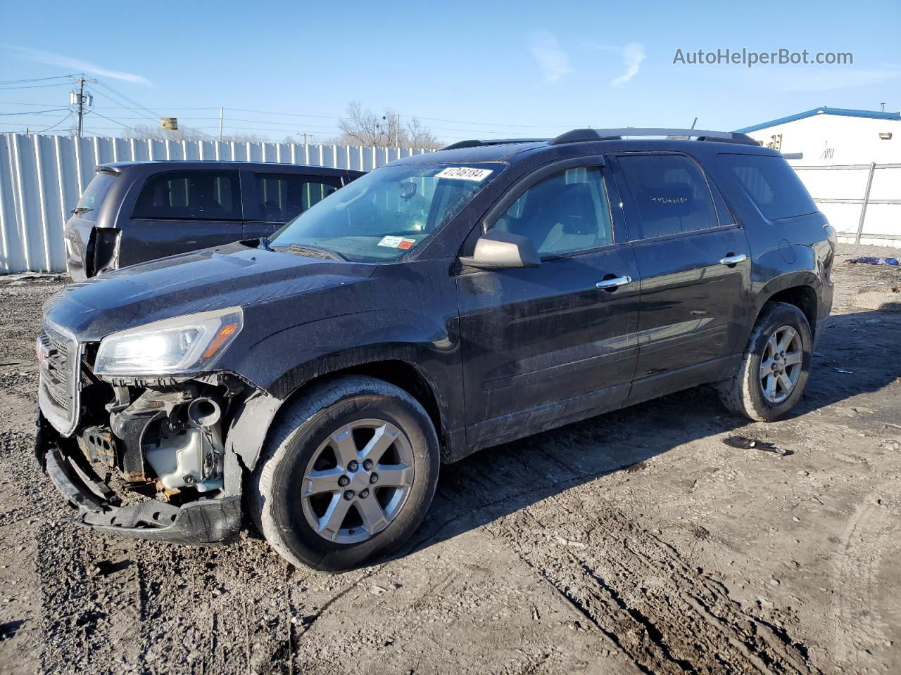 2015 Gmc Acadia Sle Black vin: 1GKKVNED9FJ129798