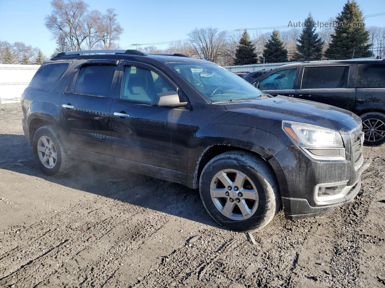 2015 Gmc Acadia Sle Black vin: 1GKKVNED9FJ129798