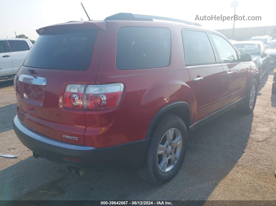 2012 Gmc Acadia Sle Красный vin: 1GKKVPED0CJ213550