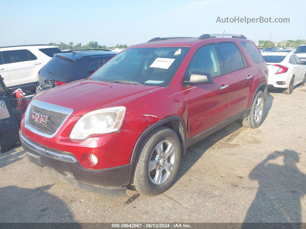 2012 Gmc Acadia Sle Красный vin: 1GKKVPED0CJ213550