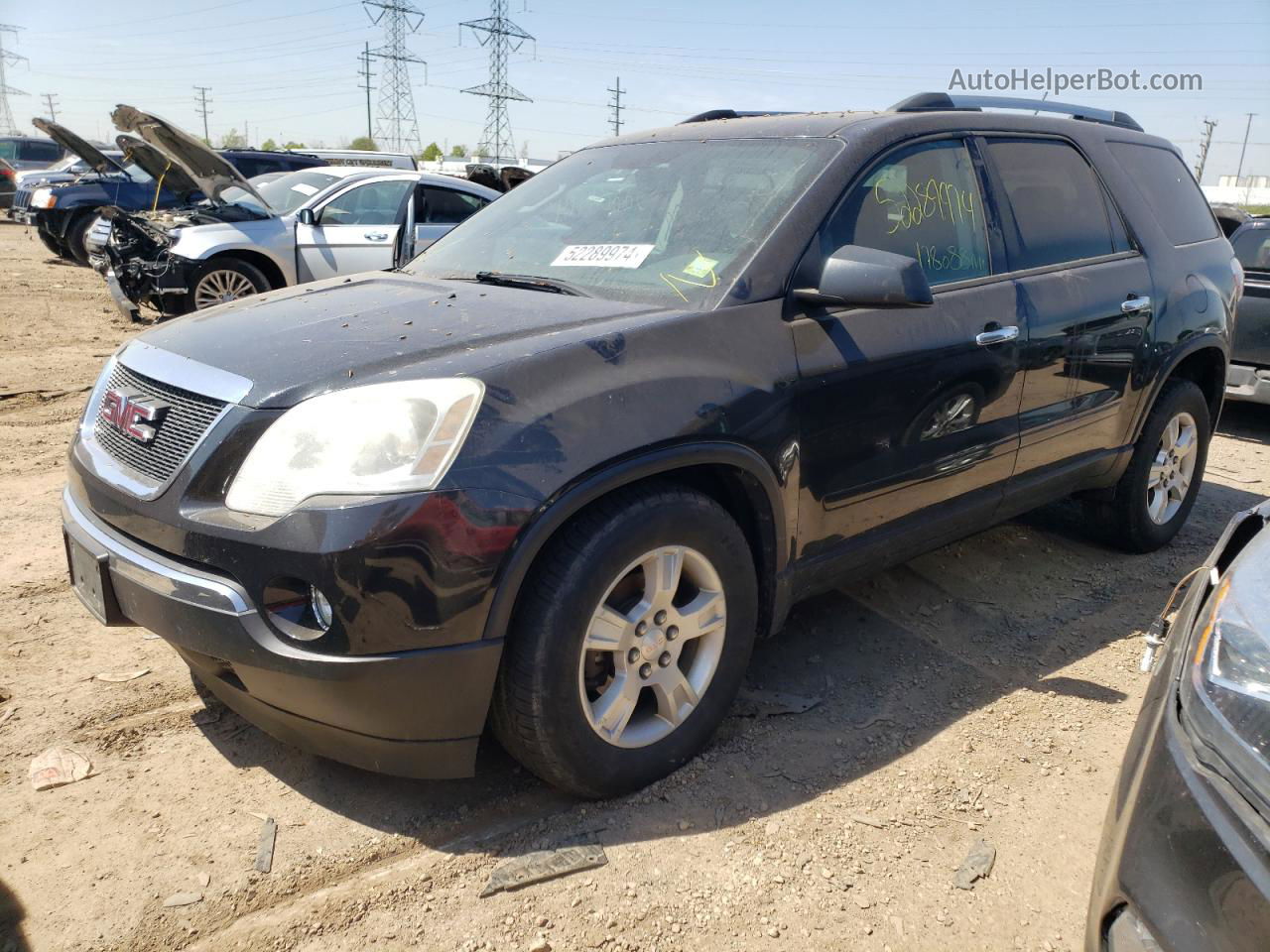 2012 Gmc Acadia Sle Черный vin: 1GKKVPED0CJ245012