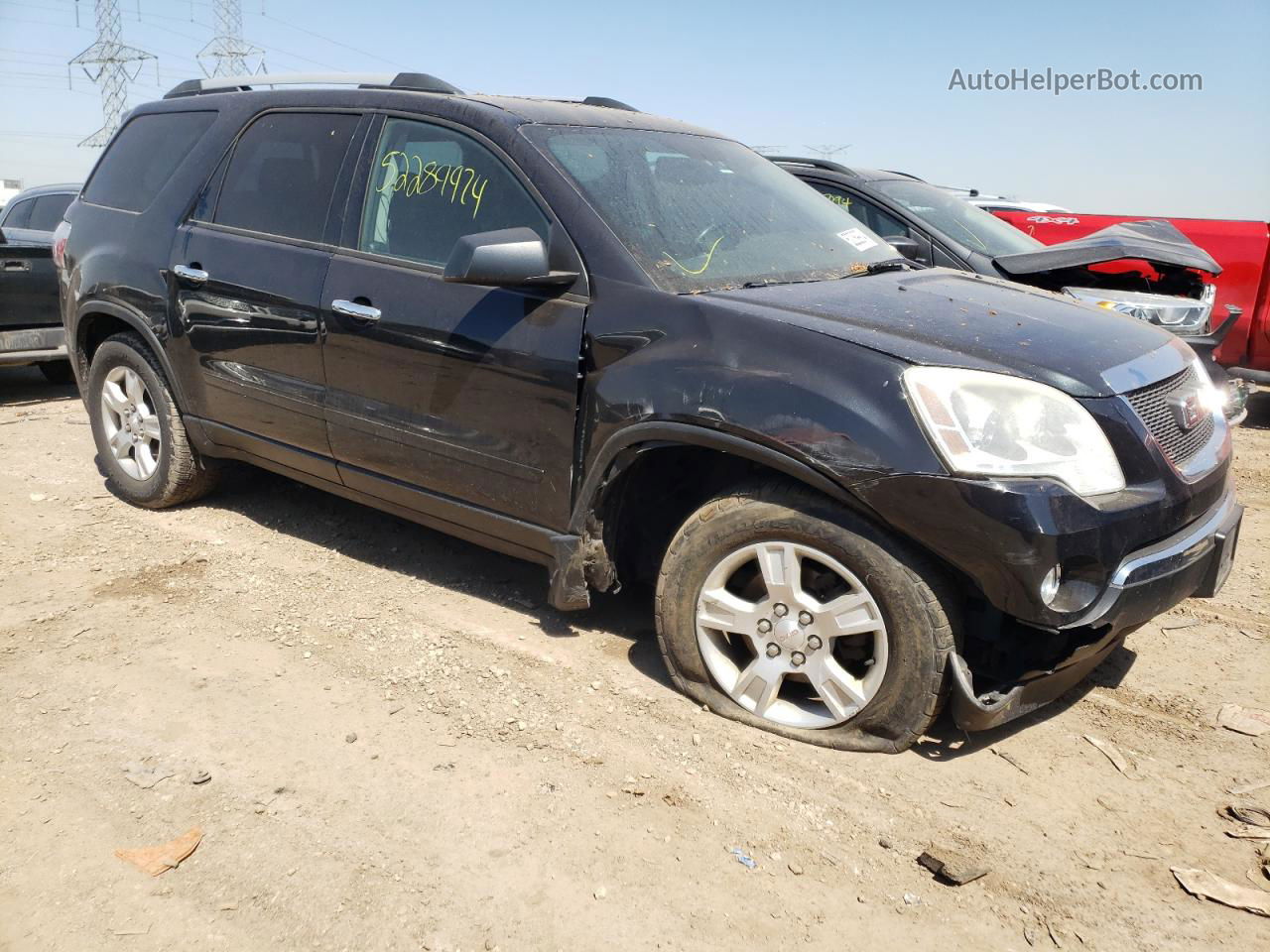 2012 Gmc Acadia Sle Черный vin: 1GKKVPED0CJ245012