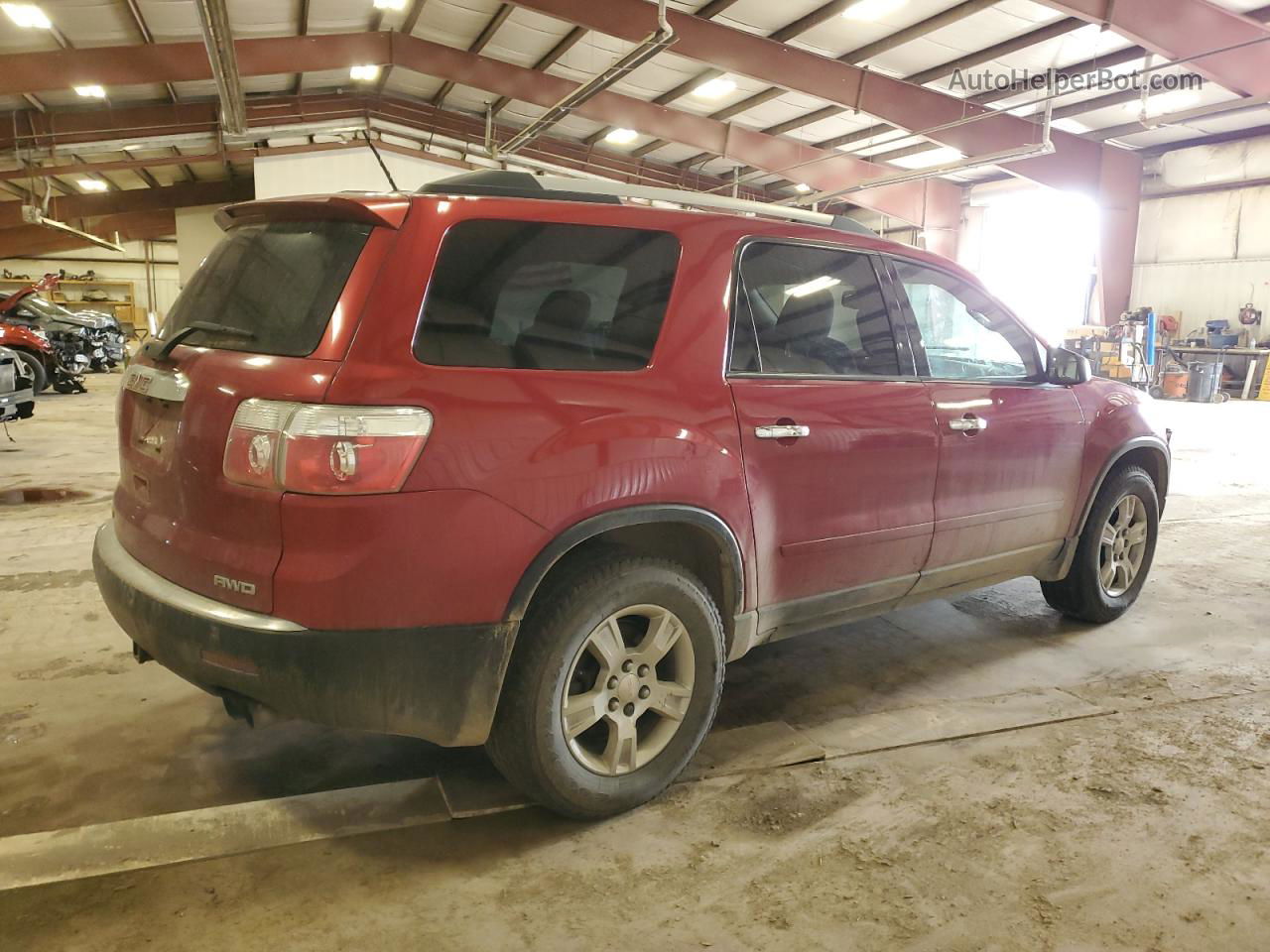 2012 Gmc Acadia Sle Burgundy vin: 1GKKVPED1CJ202508