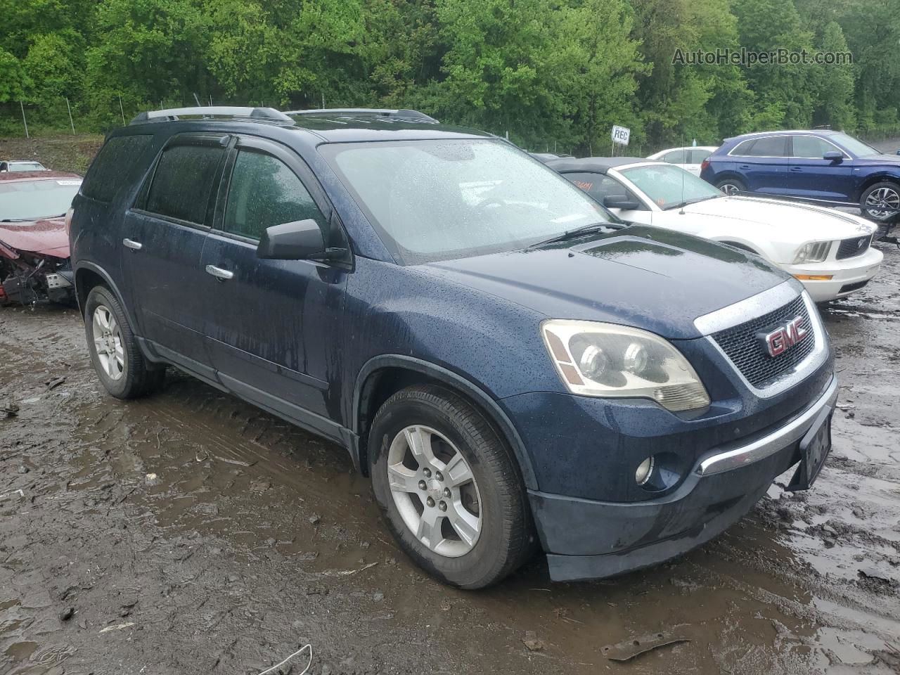 2012 Gmc Acadia Sle Blue vin: 1GKKVPED1CJ216103