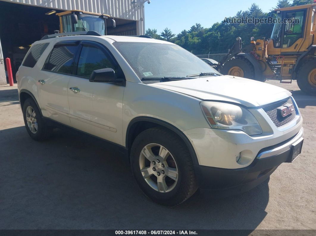 2012 Gmc Acadia Sle White vin: 1GKKVPED2CJ188330