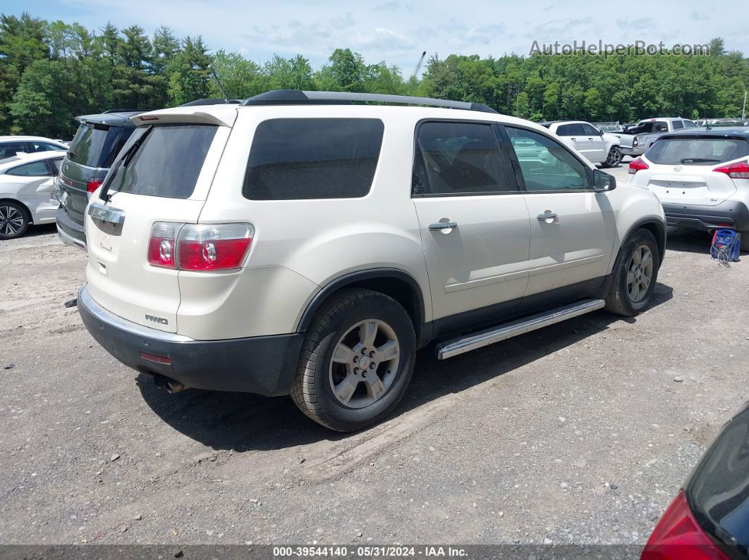 2012 Gmc Acadia Sle White vin: 1GKKVPED2CJ366804