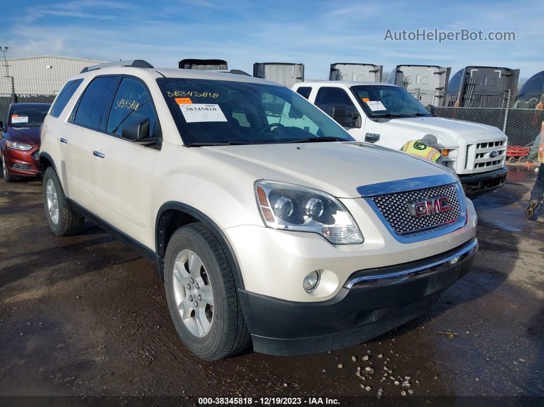 2012 Gmc Acadia Sle White vin: 1GKKVPED3CJ131165