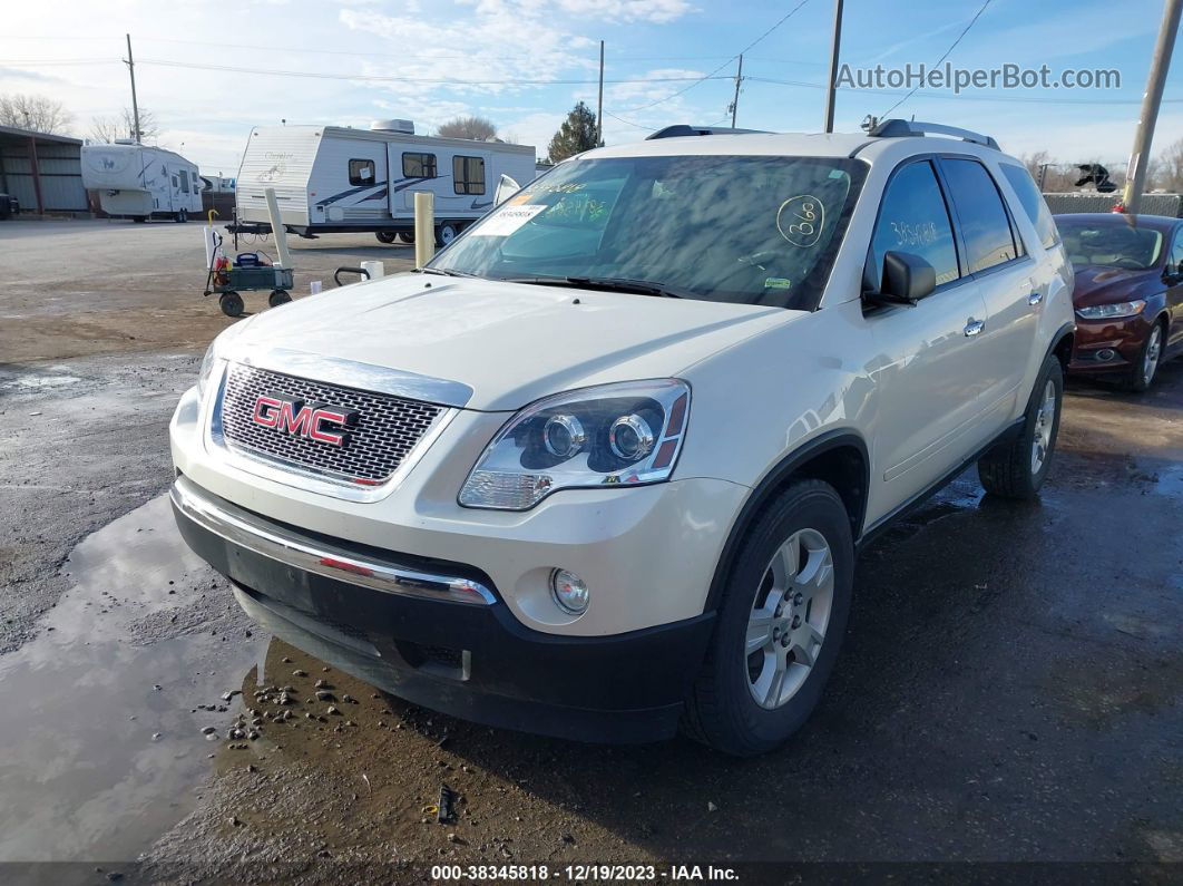 2012 Gmc Acadia Sle White vin: 1GKKVPED3CJ131165