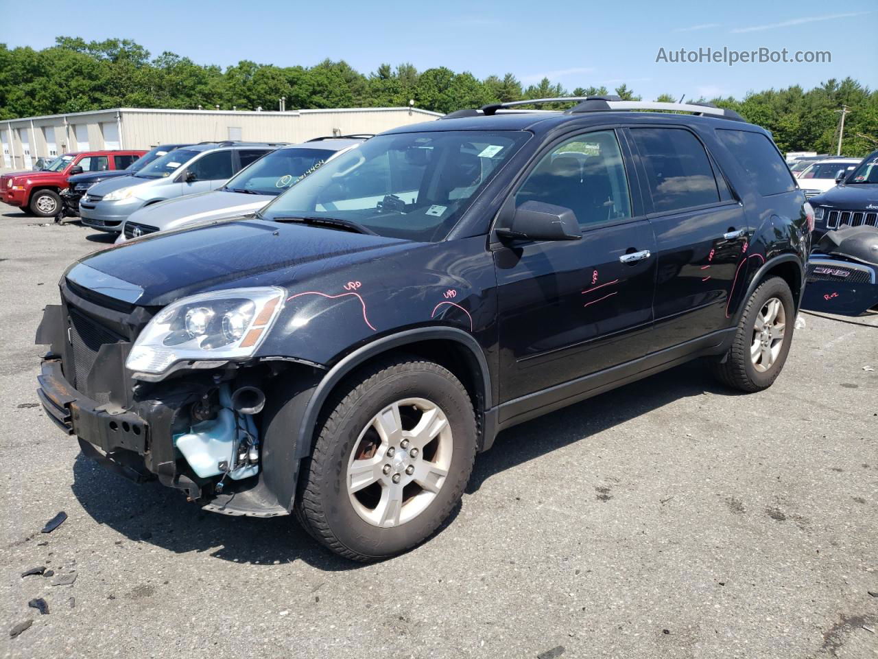 2012 Gmc Acadia Sle Черный vin: 1GKKVPED3CJ363250