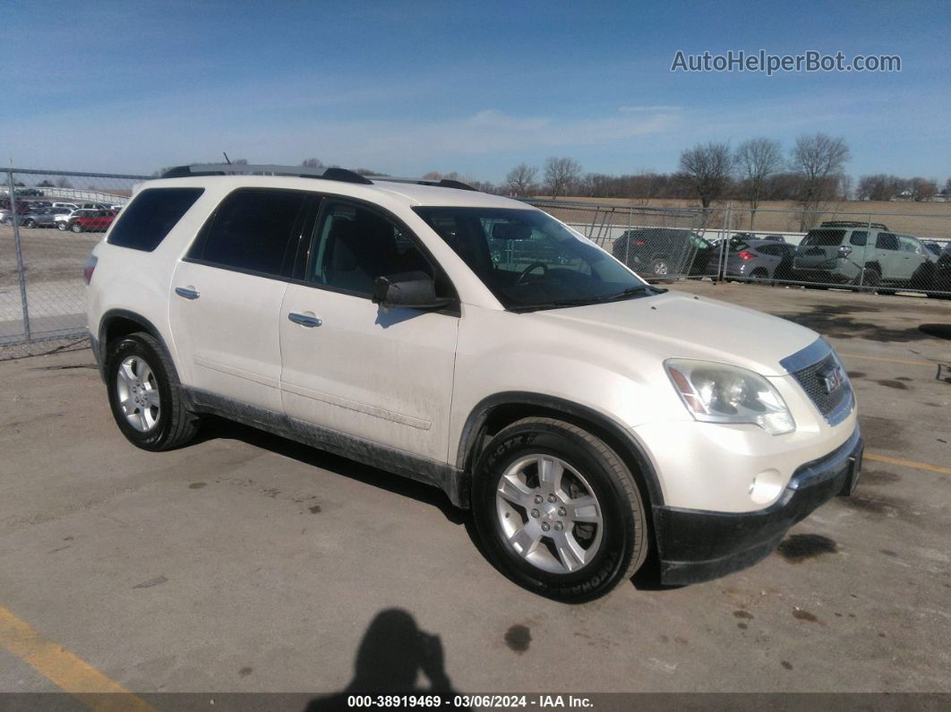 2012 Gmc Acadia Sle White vin: 1GKKVPED3CJ378184