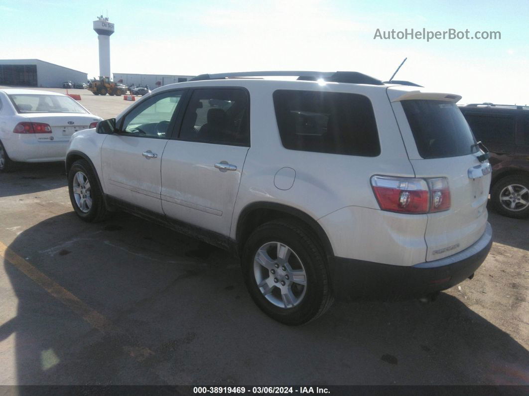 2012 Gmc Acadia Sle White vin: 1GKKVPED3CJ378184