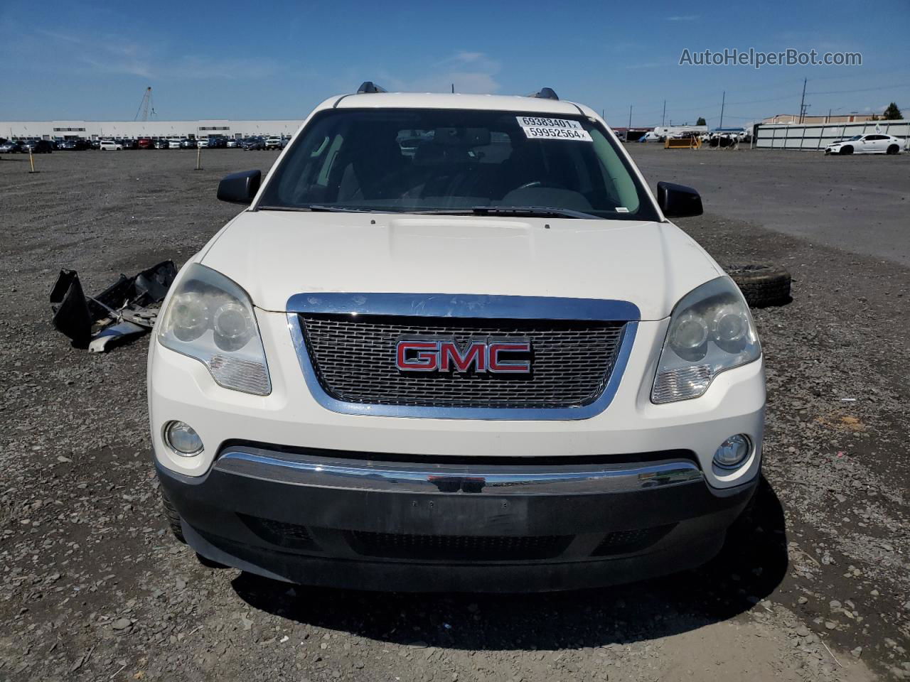 2012 Gmc Acadia Sle White vin: 1GKKVPED4CJ124578