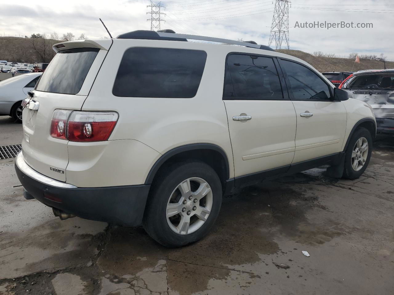 2012 Gmc Acadia Sle White vin: 1GKKVPED5CJ230151