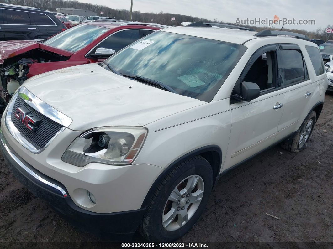 2012 Gmc Acadia Sle White vin: 1GKKVPED6CJ257973