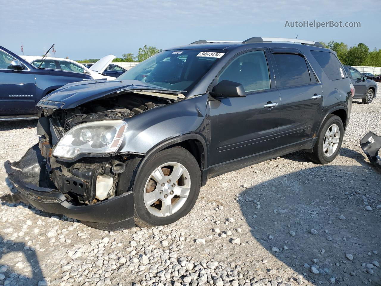 2012 Gmc Acadia Sle Gray vin: 1GKKVPED7CJ404592