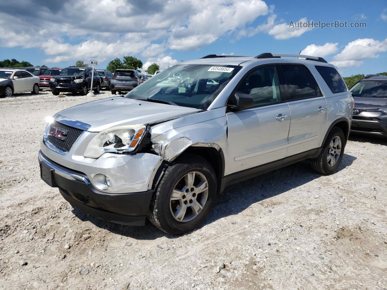 2012 Gmc Acadia Sle Silver vin: 1GKKVPED8CJ224134