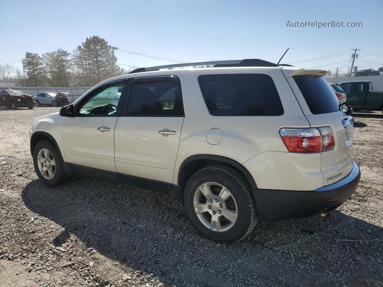 2012 Gmc Acadia Sle White vin: 1GKKVPEDXCJ159349