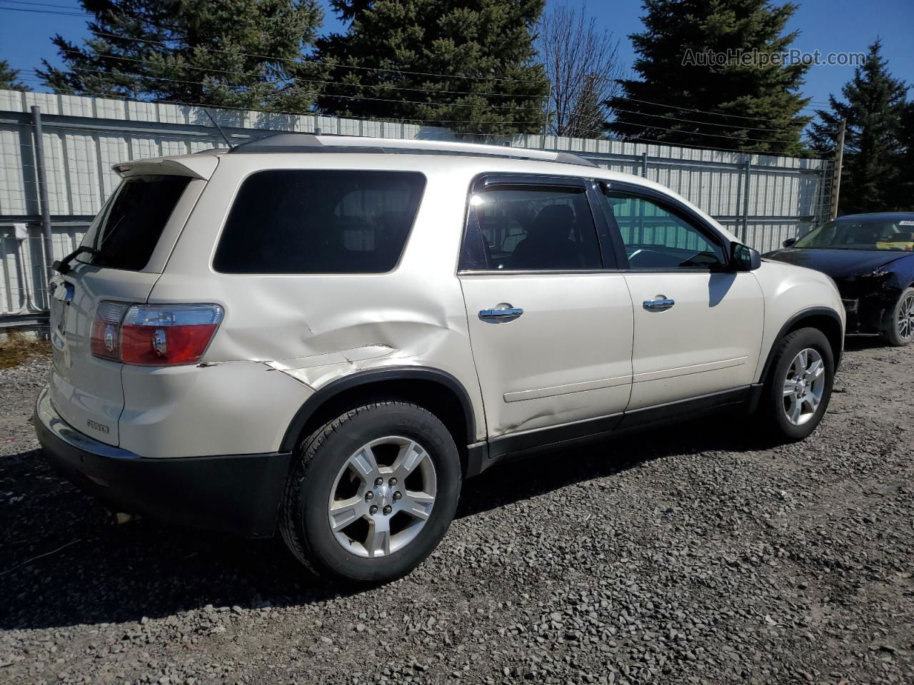 2012 Gmc Acadia Sle White vin: 1GKKVPEDXCJ159349