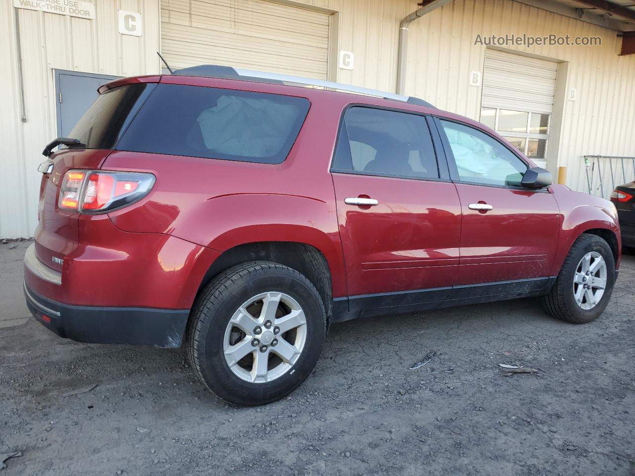 2014 Gmc Acadia Sle Burgundy vin: 1GKKVPKD0EJ188527