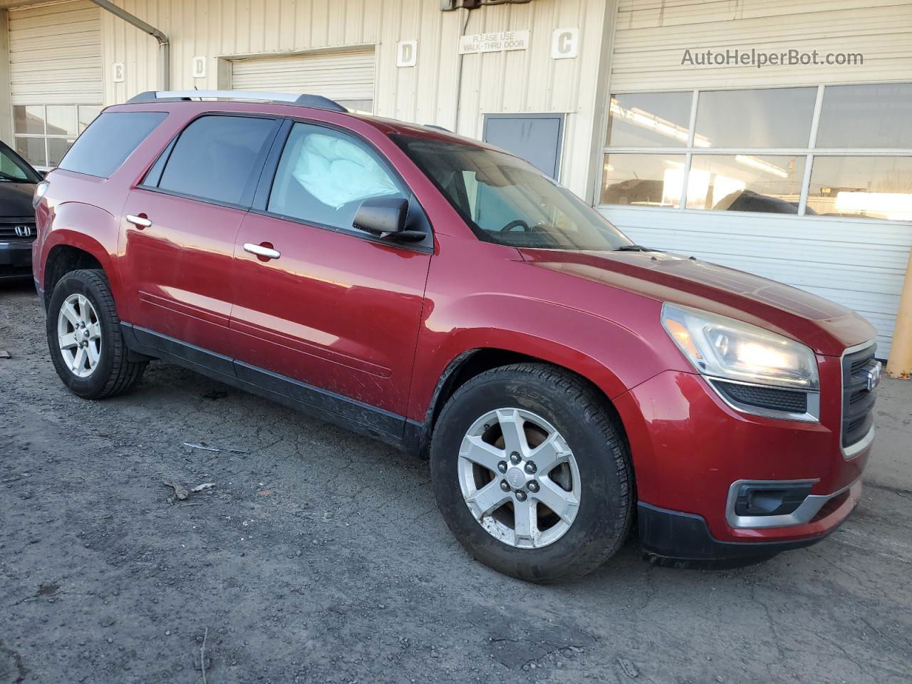 2014 Gmc Acadia Sle Burgundy vin: 1GKKVPKD0EJ188527