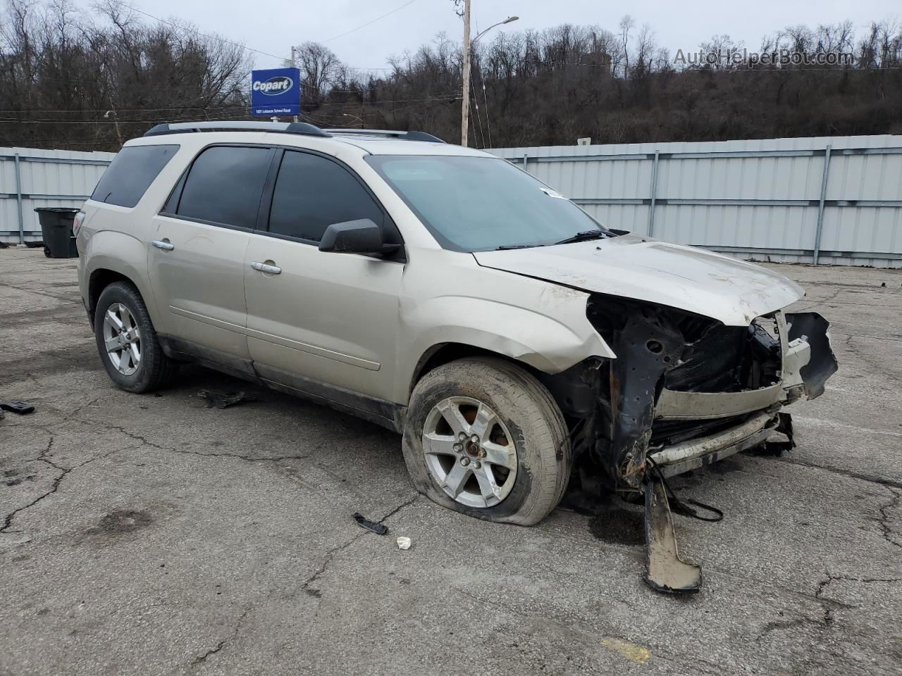 2014 Gmc Acadia Sle Silver vin: 1GKKVPKD0EJ326535