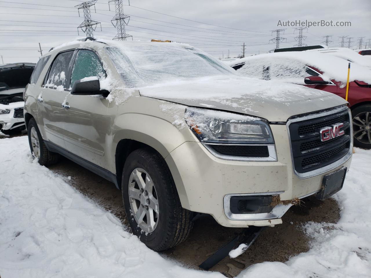 2014 Gmc Acadia Sle Бежевый vin: 1GKKVPKD1EJ244295