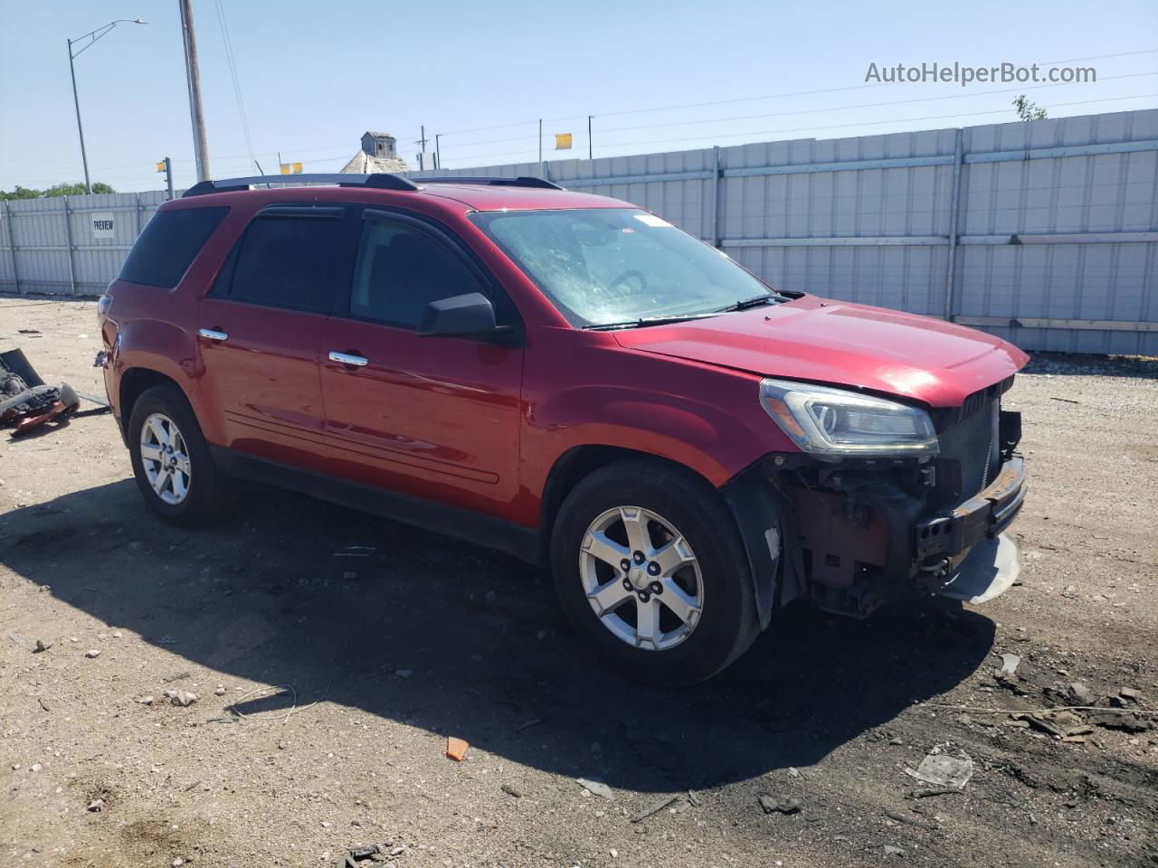 2014 Gmc Acadia Sle Red vin: 1GKKVPKD2EJ173530