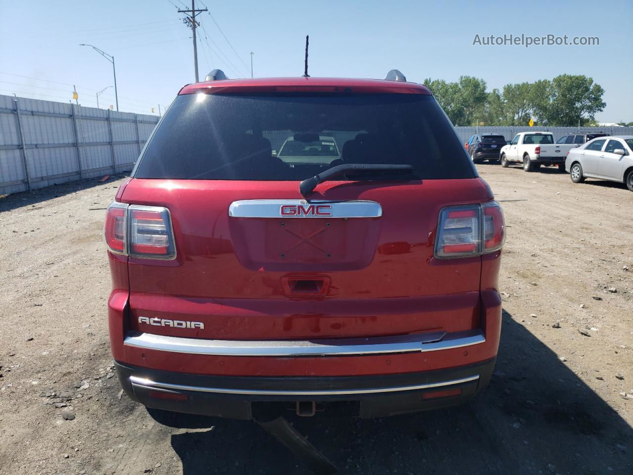 2014 Gmc Acadia Sle Red vin: 1GKKVPKD2EJ173530