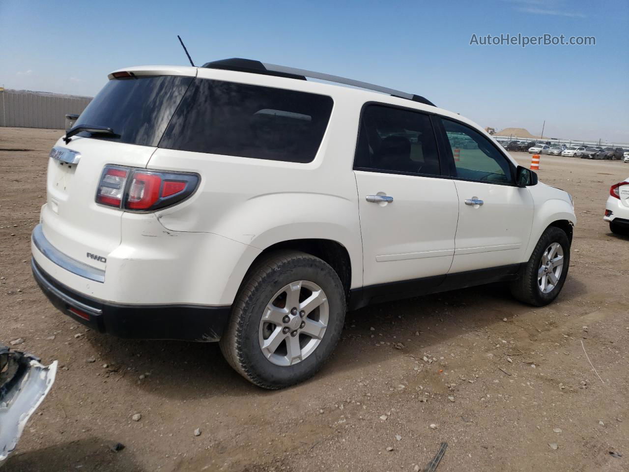 2014 Gmc Acadia Sle White vin: 1GKKVPKD2EJ377762