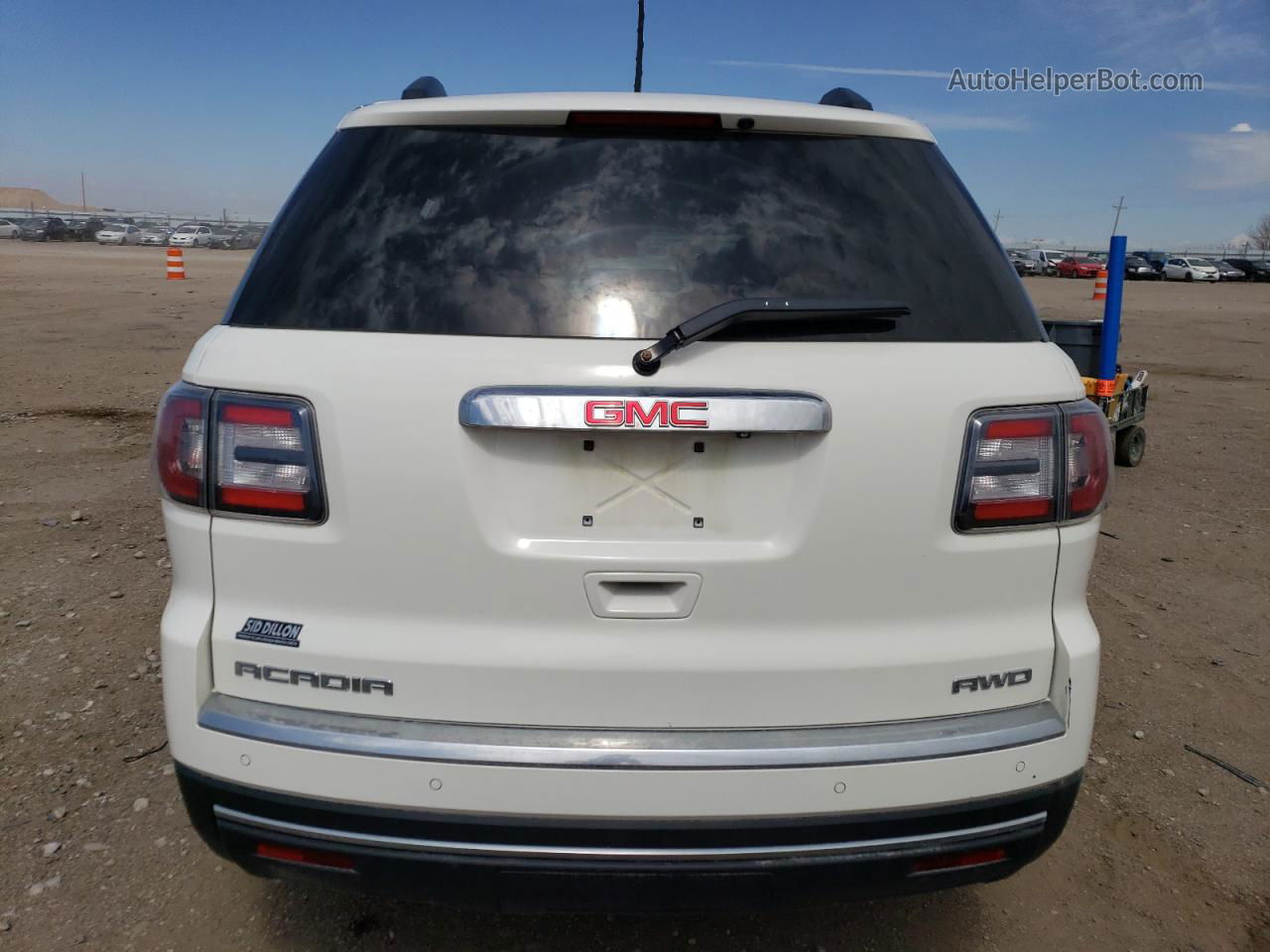 2014 Gmc Acadia Sle White vin: 1GKKVPKD2EJ377762