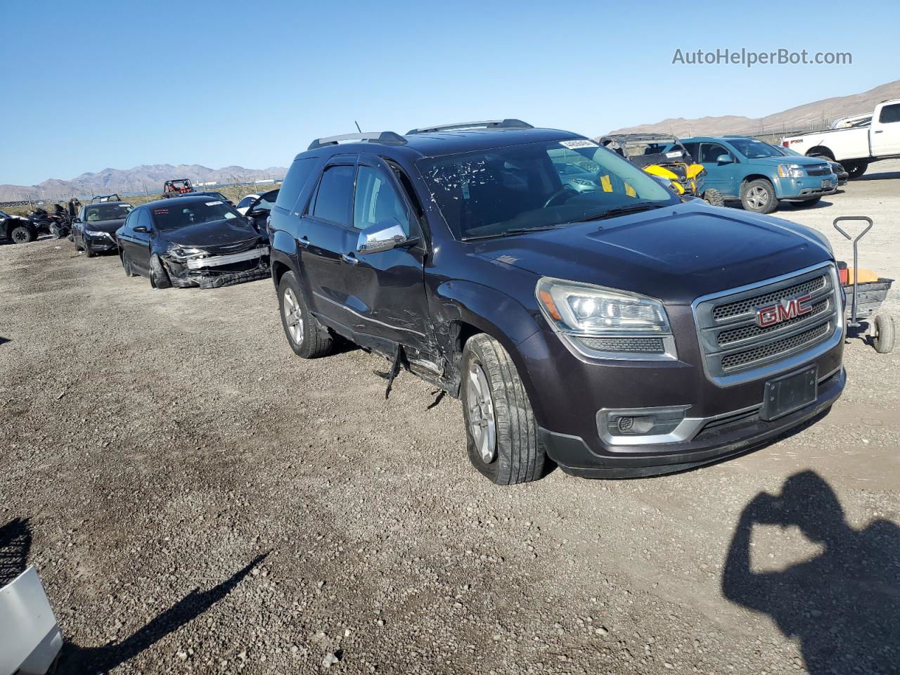 2013 Gmc Acadia Sle Gray vin: 1GKKVPKD3DJ243292