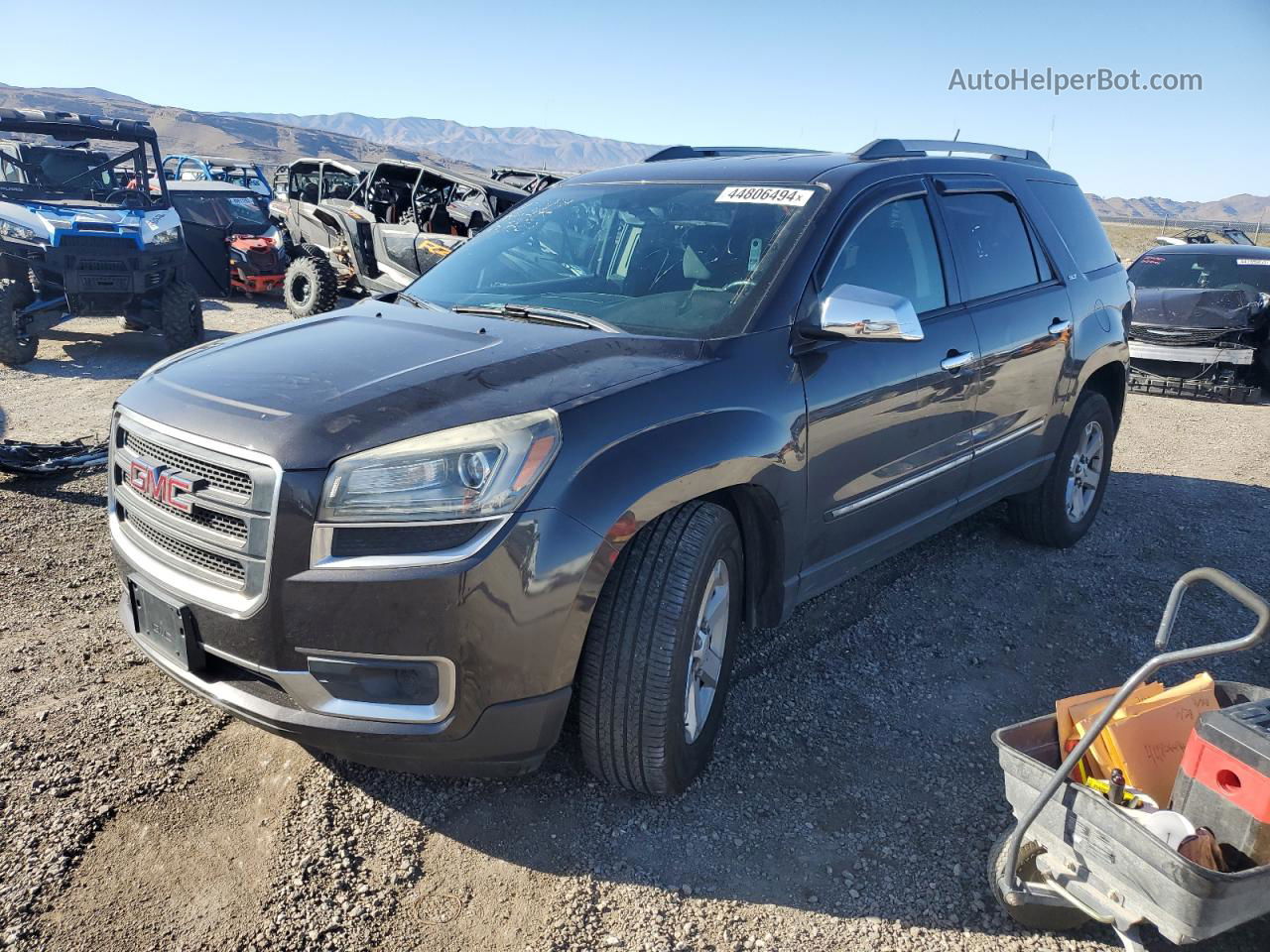 2013 Gmc Acadia Sle Gray vin: 1GKKVPKD3DJ243292