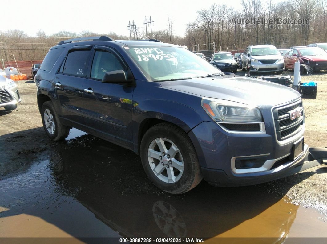 2014 Gmc Acadia Sle-2 Dark Blue vin: 1GKKVPKD3EJ149155