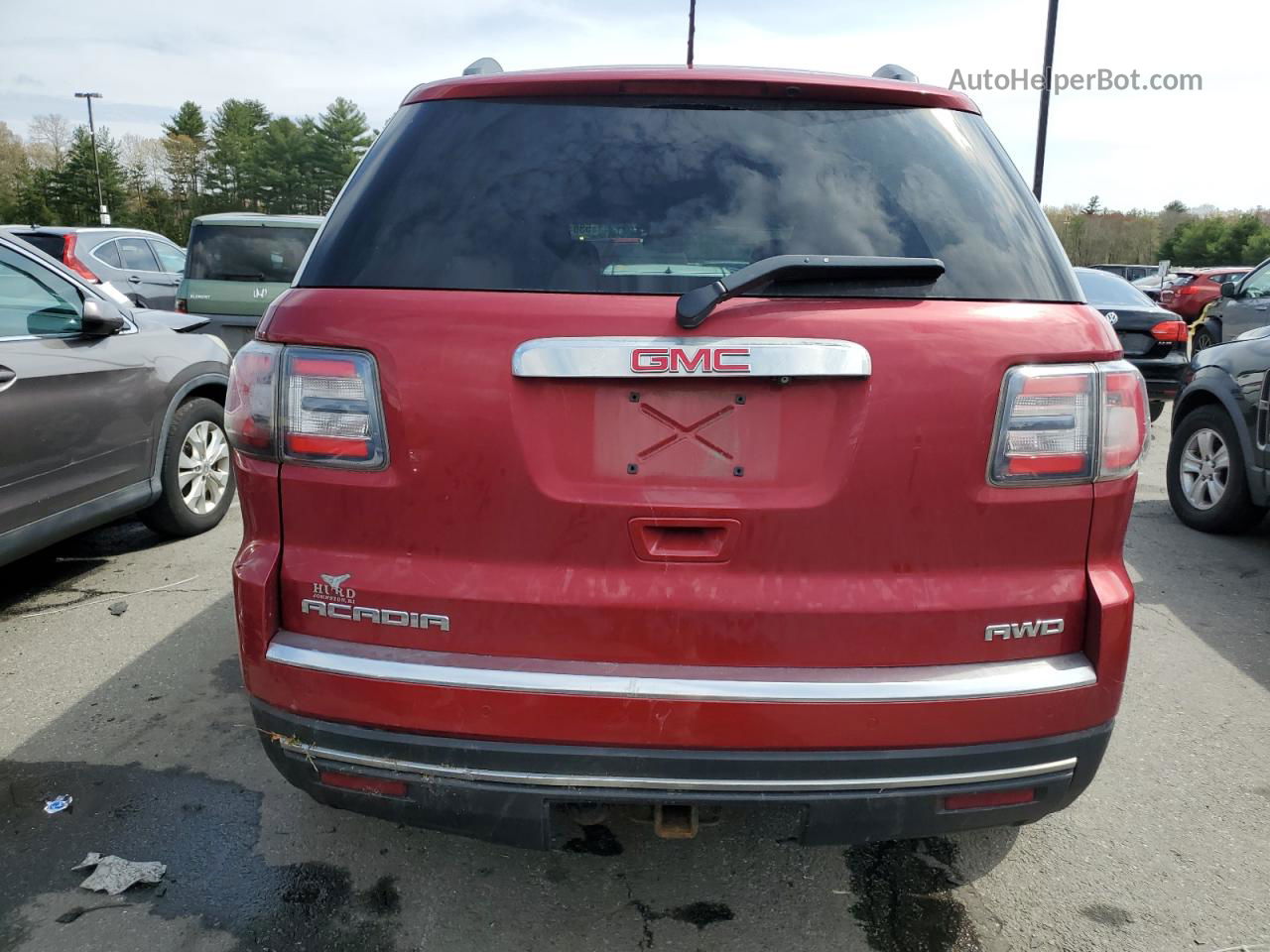 2014 Gmc Acadia Sle Red vin: 1GKKVPKD4EJ175165