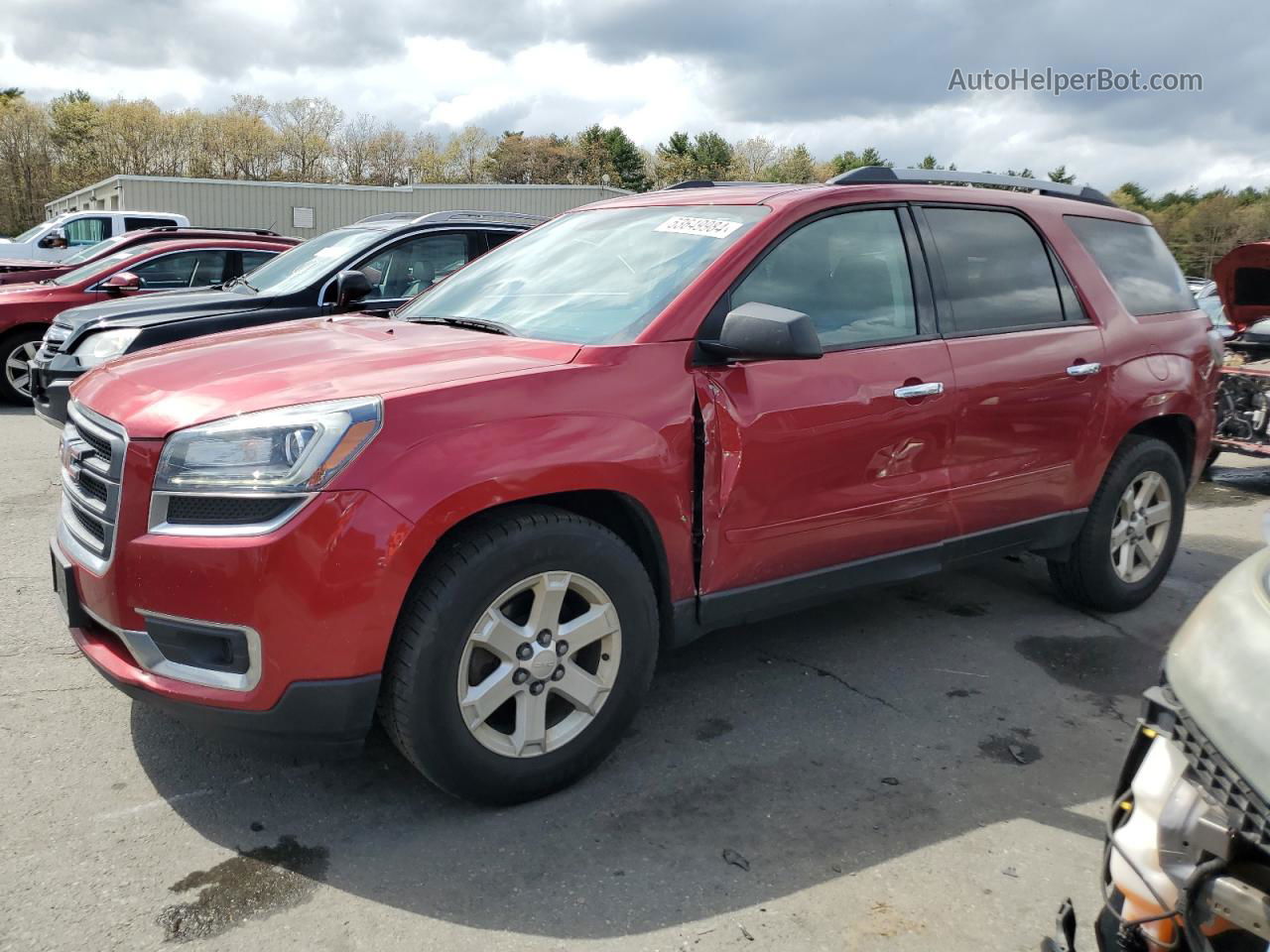 2014 Gmc Acadia Sle Red vin: 1GKKVPKD4EJ175165