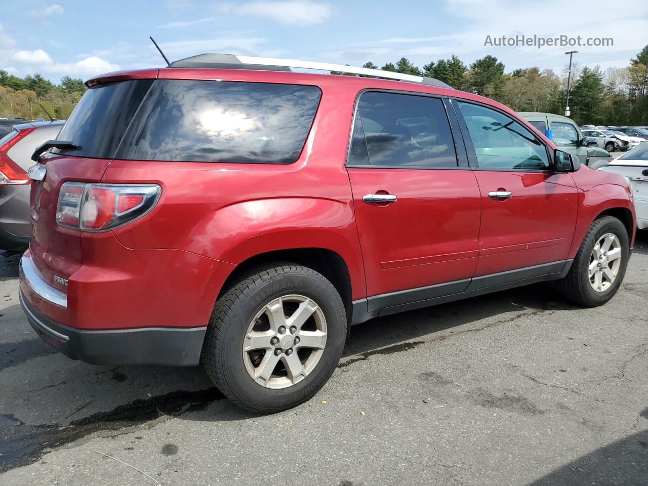 2014 Gmc Acadia Sle Red vin: 1GKKVPKD4EJ175165